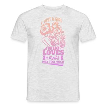Hawaii Vacation Aloha Summer Hawaiian Gift - Men's T-Shirt - heather grey - Front - AI Model Male 178 dark (178cm)