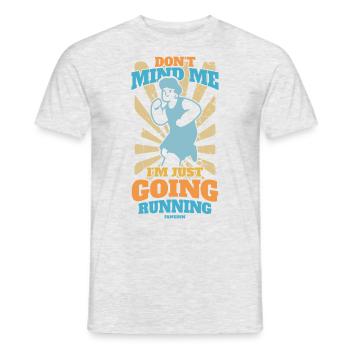 Running Jogging Sport Race Training Gift - Men's T-Shirt - heather grey - Front - AI Model Male 178 dark (178cm)
