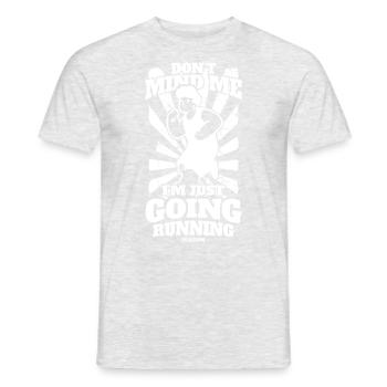 Running Jogging Sports Racing Training Gift - Men's T-Shirt - heather grey - Front - AI Model Male 178 dark (178cm)