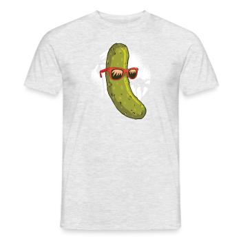 Concombre Surfer - T-shirt homme - gris chiné - Devant - AI Model Male 178 dark (178cm)