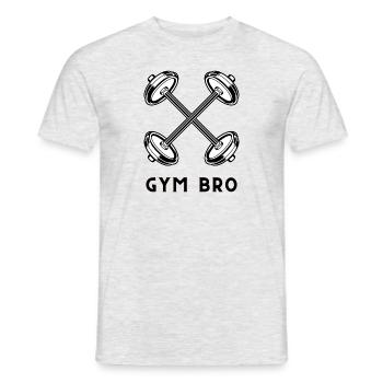 blockedTitle - Männer T-Shirt - Grau meliert - Vorne - AI Model Male 178 dark (178cm)