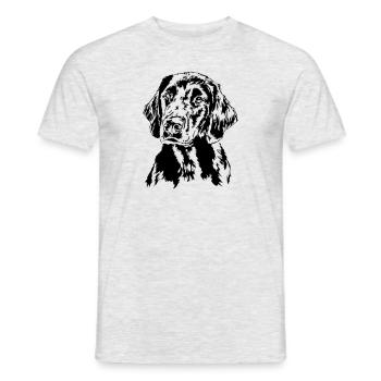 FLAT COATED RETRIEVER chiens chien chien de chasse Wilsigns - T-shirt homme - gris chiné - Devant - AI Model Male 178 dark (178cm)