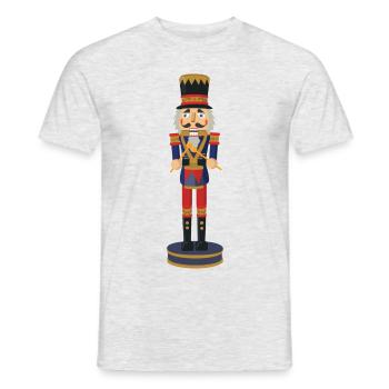 Casse-noisette batteur - T-shirt homme - gris chiné - Devant - AI Model Male 178 dark (178cm)