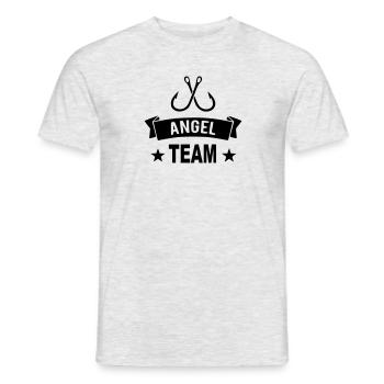 Angel Team - Männer T-Shirt - Grau meliert - Vorne - AI Model Male 178 dark (178cm)