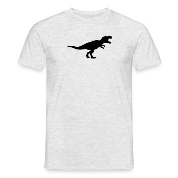 t-rex tyrannosaurus saurier rex fleischfresser gro - Männer T-Shirt - Grau meliert - Vorne - AI Model Male 178 dark (178cm)