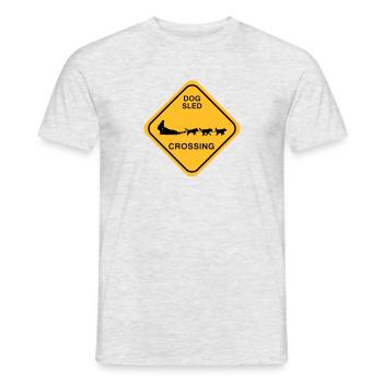 Dog Sled Crossing - Männer T-Shirt - Grau meliert - Vorne - AI Model Male 178 dark (178cm)