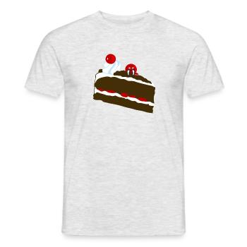 gâteau monstre - T-shirt homme - gris chiné - Devant - AI Model Male 178 dark (178cm)