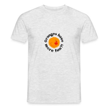 Oranges - Männer T-Shirt - Grau meliert - Vorne - AI Model Male 178 dark (178cm)