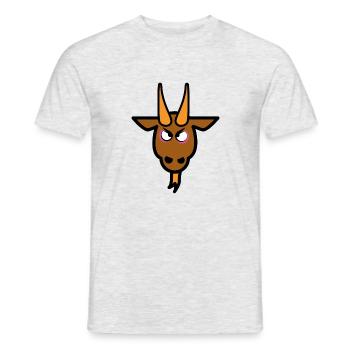 Sehr sehr ärgerlicher Ziegenbock - Männer T-Shirt - Grau meliert - Vorne - AI Model Male 178 dark (178cm)