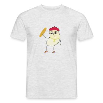 le$bean - Männer T-Shirt - Grau meliert - Vorne - AI Model Male 178 dark (178cm)