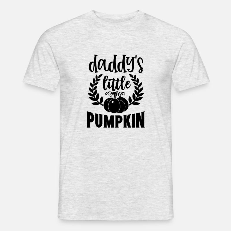 daddy s little pumpkinb - Männer T-Shirt - Grau meliert