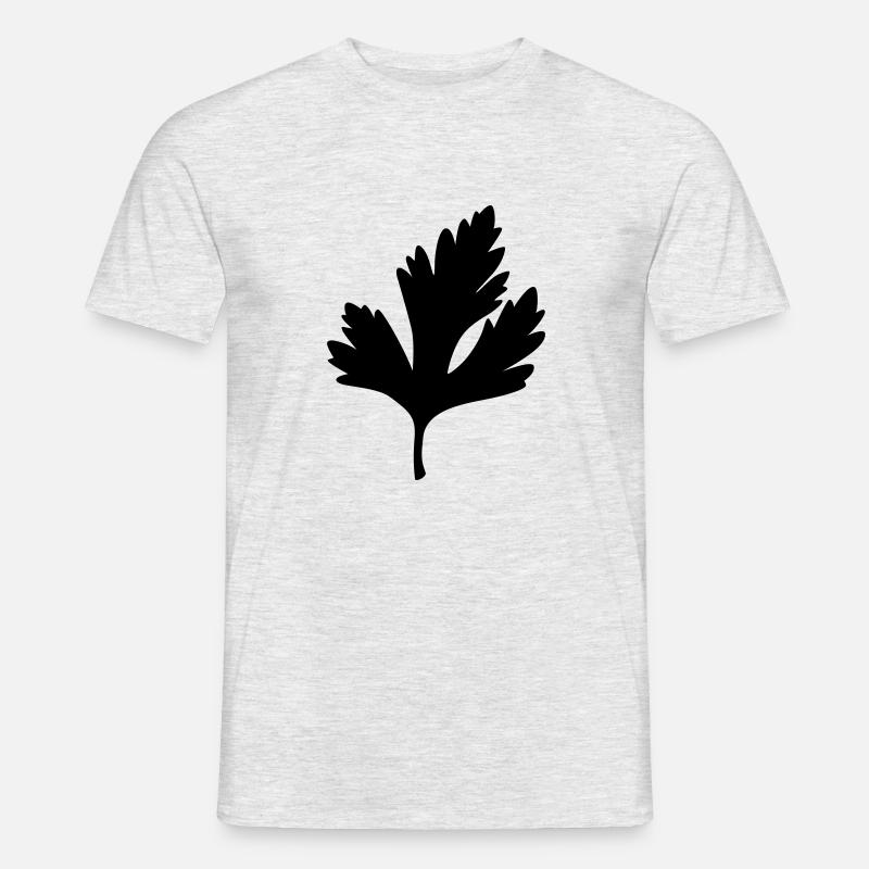leaf 17 - Männer T-Shirt - Grau meliert