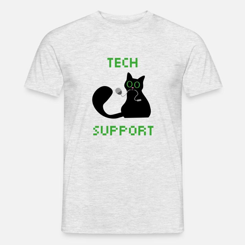 Technical Support - Tech Support Cat - Men’s T-shirt - heather grey