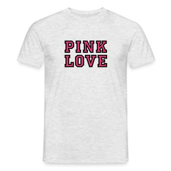 Pink Love 2 - T-shirt homme - gris chiné - Devant - AI Model Male 178 dark (178cm)