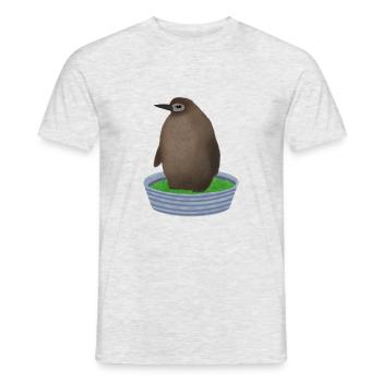 Pesto penguin - Men's T-Shirt - heather grey - Front - AI Model Male 178 dark (178cm)