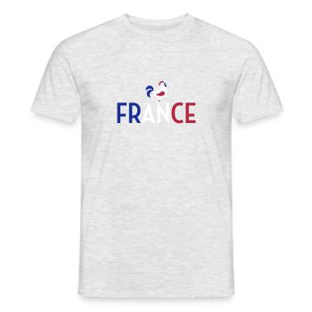 France Français Française French Frankreich - Männer T-Shirt - Grau meliert - Vorne - AI Model Male 178 dark (178cm)