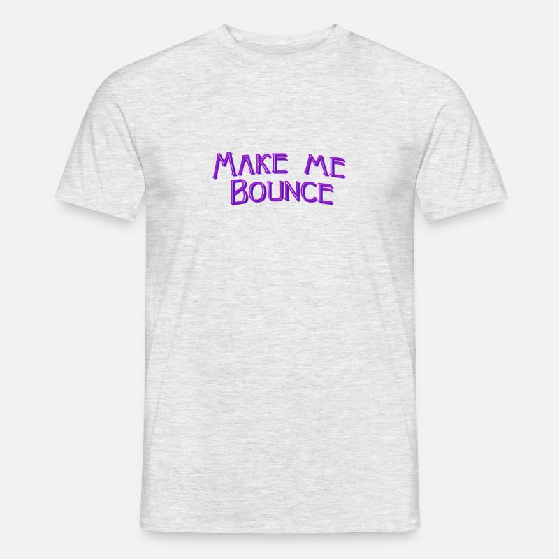 Make me bounce - Männer T-Shirt - Grau meliert