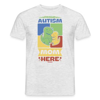 stolze Mutter eines Autisten - Männer T-Shirt - Grau meliert - Vorne - AI Model Male 178 dark (178cm)