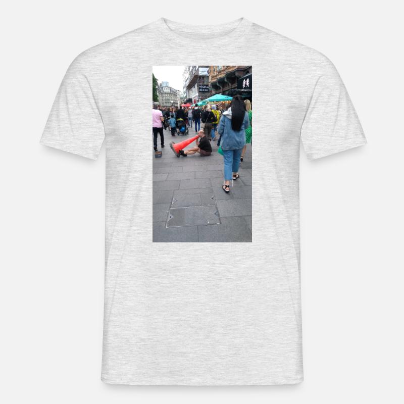 Großstadtleben - Männer T-Shirt - Grau meliert