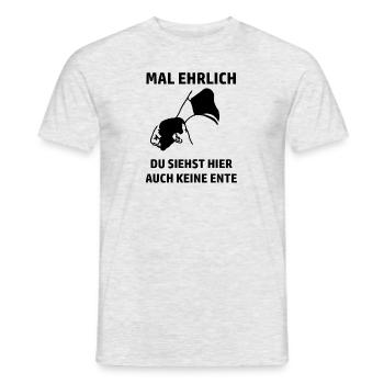 Ente - Männer T-Shirt - Grau meliert - Vorne - AI Model Male 178 dark (178cm)