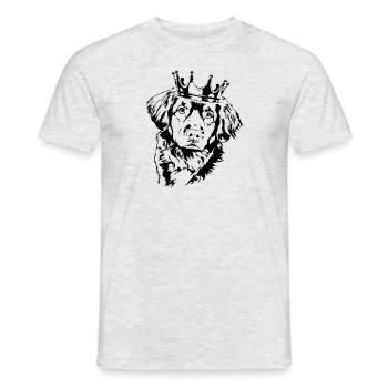 CANARD DE LA NOUVELLE-ÉCOSSE TOLLING RETRIEVER Crown Wilsigns - T-shirt homme - gris chiné - Devant - AI Model Male 178 dark (178cm)