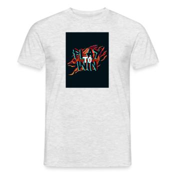 Gaming T-Shirt Play To Win - Männer T-Shirt - Grau meliert - Vorne - AI Model Male 178 dark (178cm)