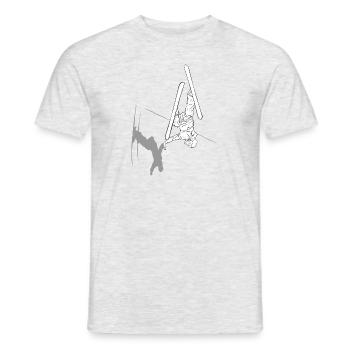 Ski Freestyle 2 - Männer T-Shirt - Grau meliert - Vorne - AI Model Male 178 dark (178cm)