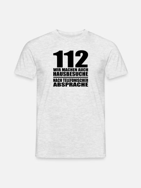 Feuerwehr - Männer T-Shirt - Grau meliert