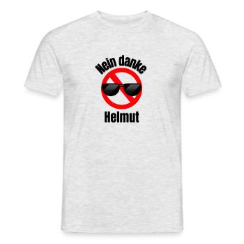 Helmut - Alkohol - Mallorca - Bierkönig - Hallo - Männer T-Shirt - Grau meliert - Vorne - AI Model Male 178 dark (178cm)