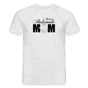 Malamute d’Alaska Maman Profil Chiens Chien Wilsigns - T-shirt homme - gris chiné - Devant - AI Model Male 178 dark (178cm)