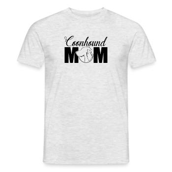 Coonhound Mom Profil Chiens Chien Wilsigns - T-shirt homme - gris chiné - Devant - AI Model Male 178 dark (178cm)