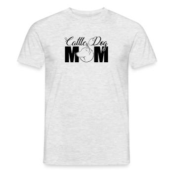 Profil de chien de bouvier Maman Chiens Chien Wilsigns - T-shirt homme - gris chiné - Devant - AI Model Male 178 dark (178cm)