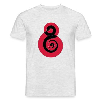 Spiral Black Soulfly - Men's T-Shirt - heather grey - Front - AI Model Male 178 dark (178cm)