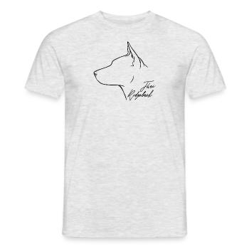 Thai Ridgeback Profil Hunde Hund Wilsigns - Männer T-Shirt - Grau meliert - Vorne - AI Model Male 178 dark (178cm)