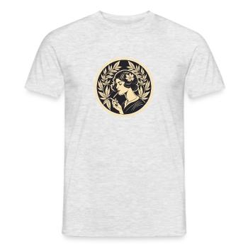 Fumées sacrées - T-shirt homme - gris chiné - Devant - AI Model Male 178 dark (178cm)