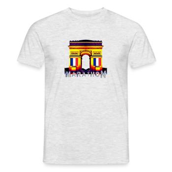 National Pride - Men's T-Shirt - heather grey - Front - AI Model Male 178 dark (178cm)