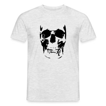 crâne 2 - T-shirt homme - gris chiné - Devant - AI Model Male 178 dark (178cm)