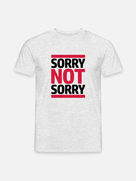 Citer Désolé pas - T-shirt homme - gris chiné