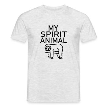 Fun Fun Funny - Men's T-Shirt - heather grey - Front - AI Model Male 178 dark (178cm)