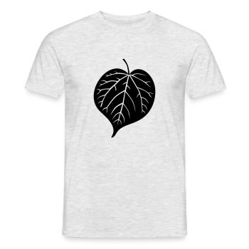 Leaf 33 - Men's T-Shirt - heather grey - Front - AI Model Male 178 dark (178cm)