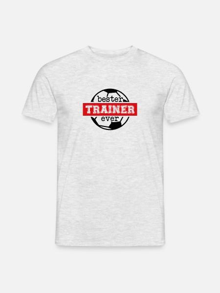 Bester Trainer ever! - Männer T-Shirt - Grau meliert