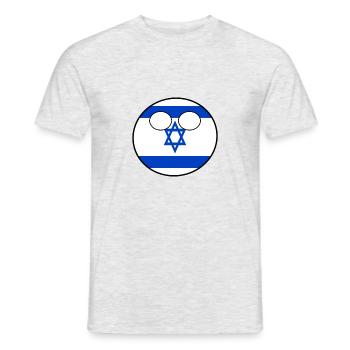 Countryball Country Homeland Israel - Men's T-Shirt - heather grey - Front - AI Model Male 178 dark (178cm)