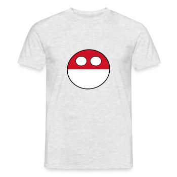 Countryball Pays Patrie Monaco - T-shirt homme - gris chiné - Devant - AI Model Male 178 dark (178cm)