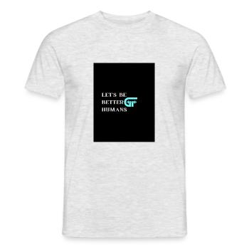 Gut Fit dxb Better Human - Men's T-Shirt - heather grey - Front - AI Model Male 178 dark (178cm)