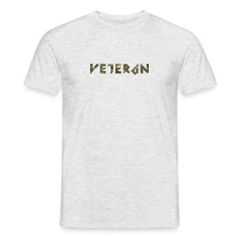 Veteran - Männer T-Shirt - Grau meliert - Vorne - AI Model Male 178 dark (178cm)