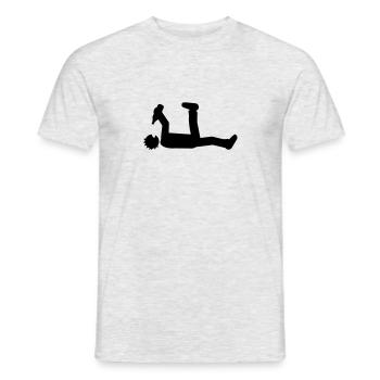 drunk - Männer T-Shirt - Grau meliert - Vorne - AI Model Male 178 dark (178cm)