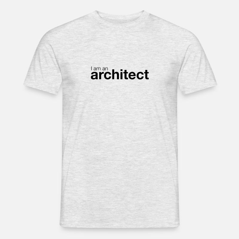 Geschenkarchitekt📐Humor Beruf - Männer T-Shirt - Grau meliert