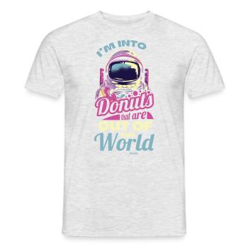 Donut Sweets Donuts Food Baker Gift - Men's T-Shirt - heather grey - Front - AI Model Male 178 dark (178cm)