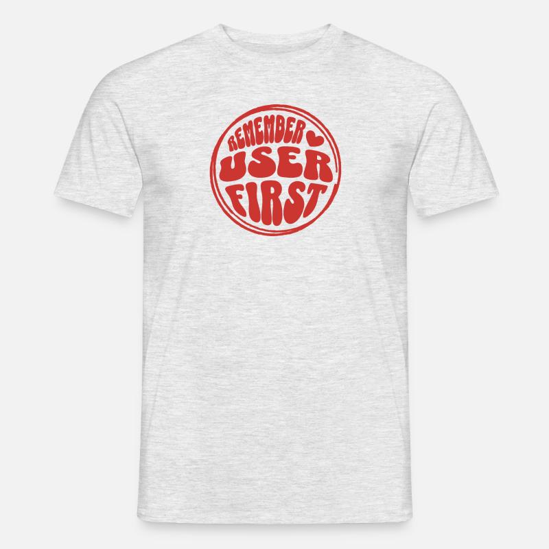 Lustig UI/UX User Experience UX Designer - Männer T-Shirt - Grau meliert