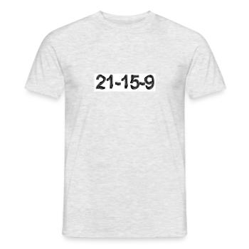 21-15-9 - T-shirt homme - gris chiné - Devant - AI Model Male 178 dark (178cm)
